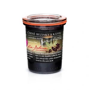 Marmeláda bezinky s kávou a skořicí a rumem Republica