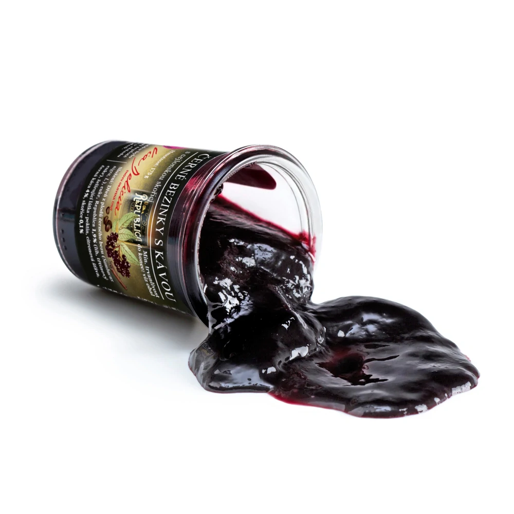 Marmeláda bezinky s kávou a skořicí a rumem Republica