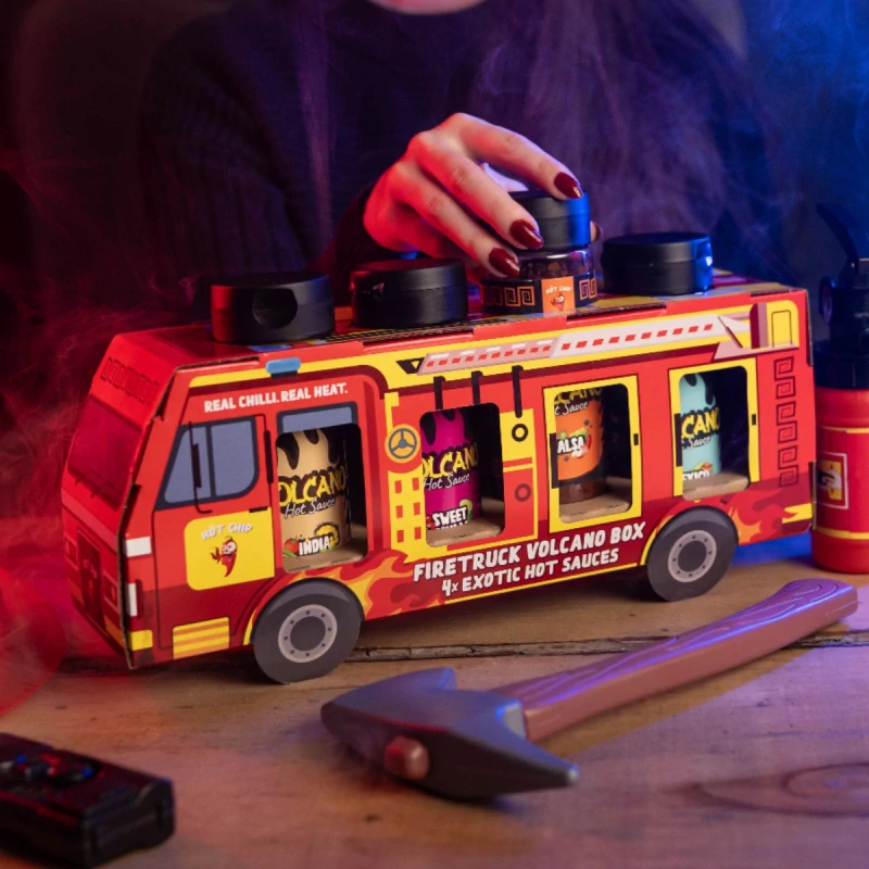 Dárkový box omáček Firetruck 4x classic