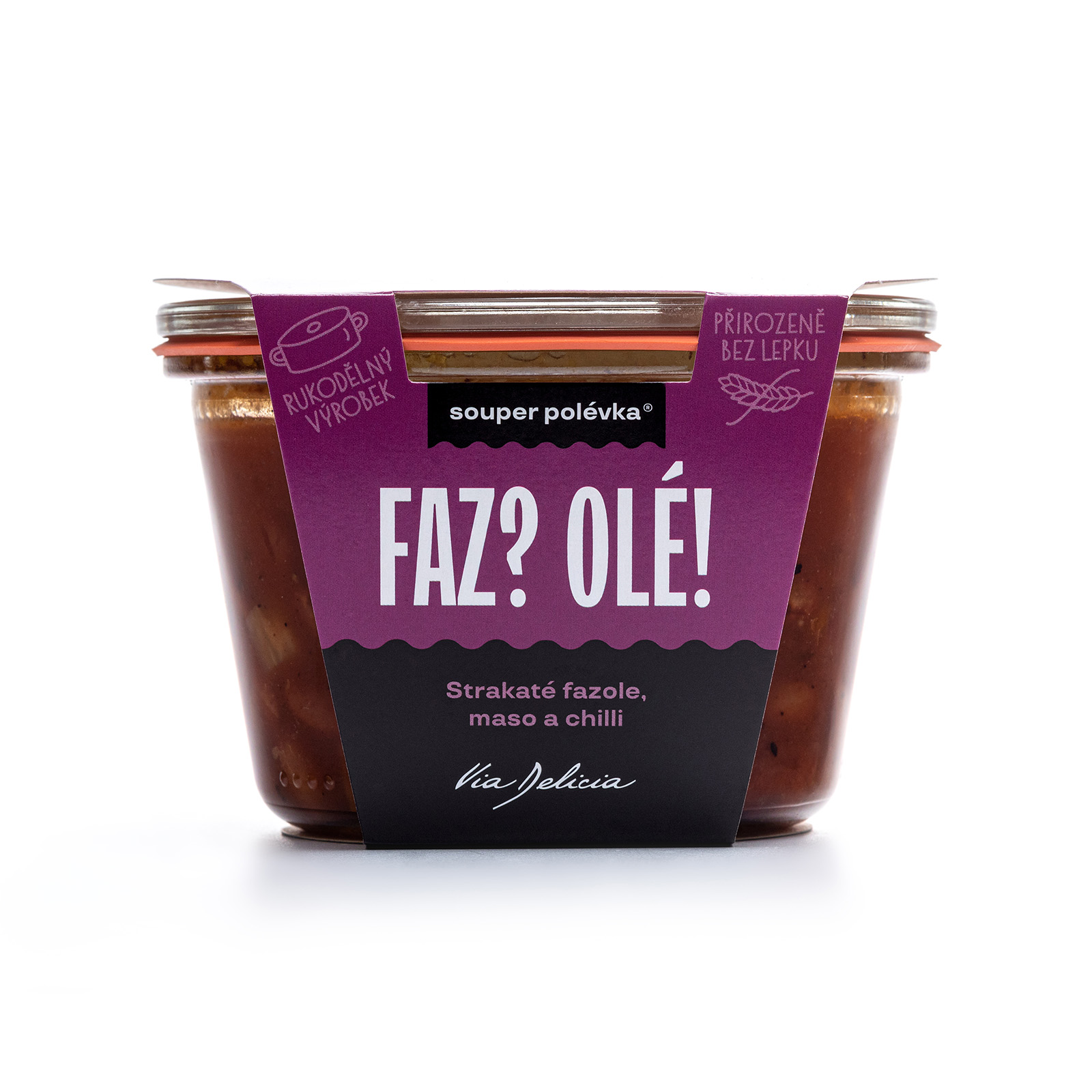 Fazolová polévka s masem a chilli