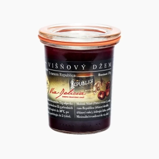 Višňový džem s rumem republika