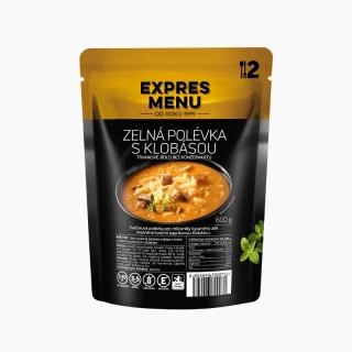 Zelná polévka s klobásou