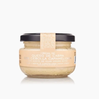 Krém z kozího sýra s karamelizovanou cibulí